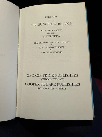 The Story Of The Volsungs & Niblungs by Willaim Morris & Eirikr Magnusson : 1980