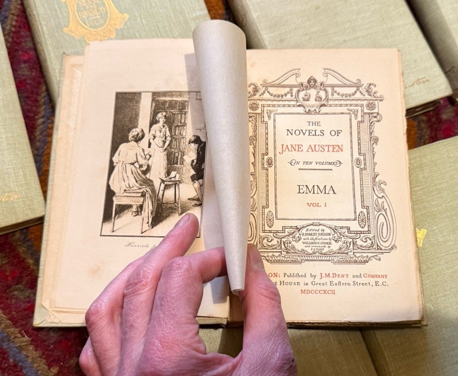 1882 The Novels of Jane Austen : Dent : First Edition Thus except Emma : VG