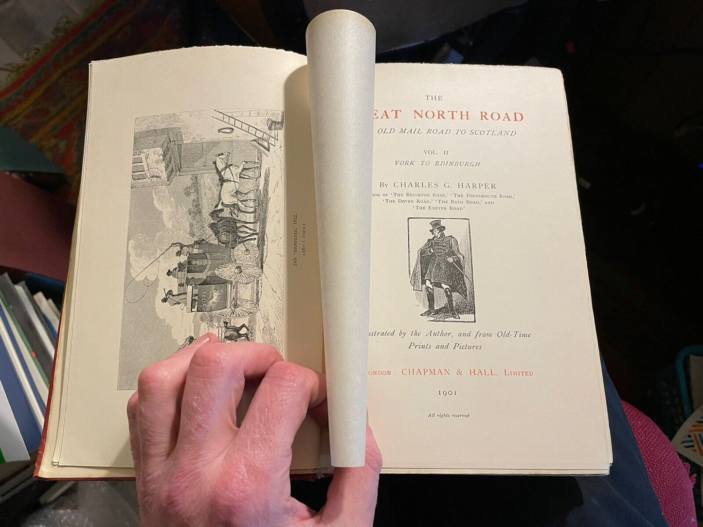 Harper's The Great North Road (2 Vols) Old Mail Road to Scotland 1901