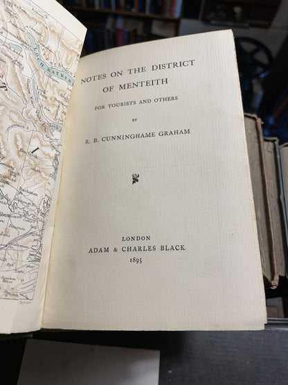 1895 MENTEITH For TOURISTS R. B. Cunninghame Graham :  SOUTH PERTHSHIRE Guide