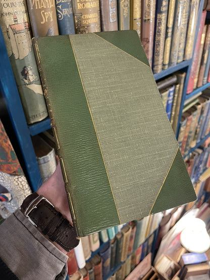 Very Slim Antique Fine Leather Binding (thinnest we've seen) Bookbinding Oddity
