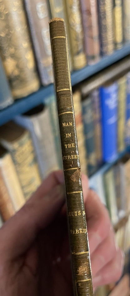 Very Slim Antique Fine Leather Binding (thinnest we've seen) Bookbinding Oddity