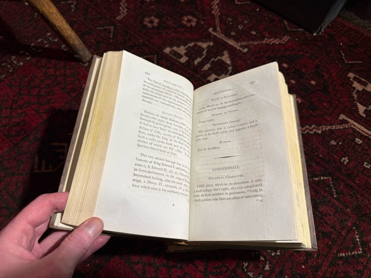 1792 Oldfield HISTORY of BOROUGHS of GREAT BRITAIN, 3 Vols, FINE TREE CALF