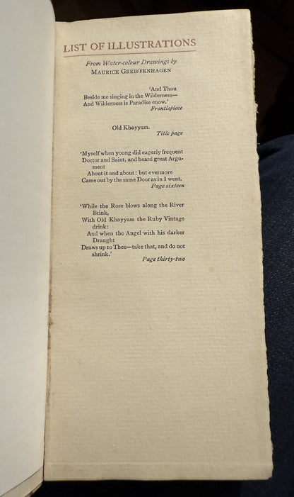 Rubaiyat of Omar Khayyam : Jessie M King Cover Design : Persian Poetry c1911