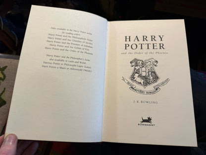 Harry Potter and the Order of the Phoenix : J K Rowling : Deluxe Ed 1st/1st