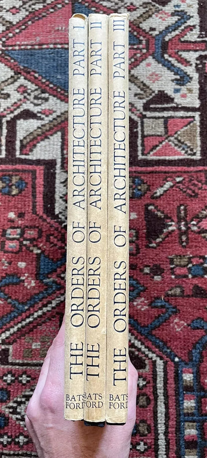 The Orders of Architecture (3 Vols) Arthur Sratton : 80 Plates : 1931