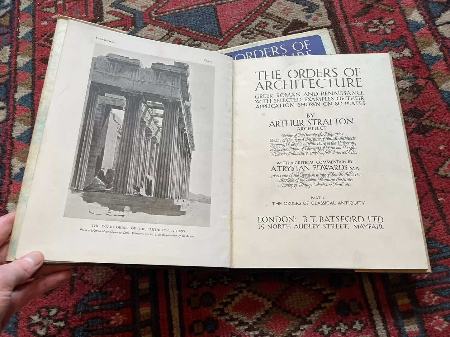 The Orders of Architecture (3 Vols) Arthur Sratton : 80 Plates : 1931