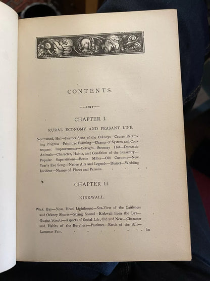 Summers and Winters in the Orkneys : Daniel Gorrie : 1st Ed 1868 : Scottish Isle