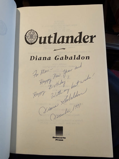 Outlander : Diana Gabaldon : 1st/1st Edition : Inscribed & Signed by the Author
