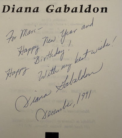 Outlander : Diana Gabaldon : 1st/1st Edition : Inscribed & Signed by the Author
