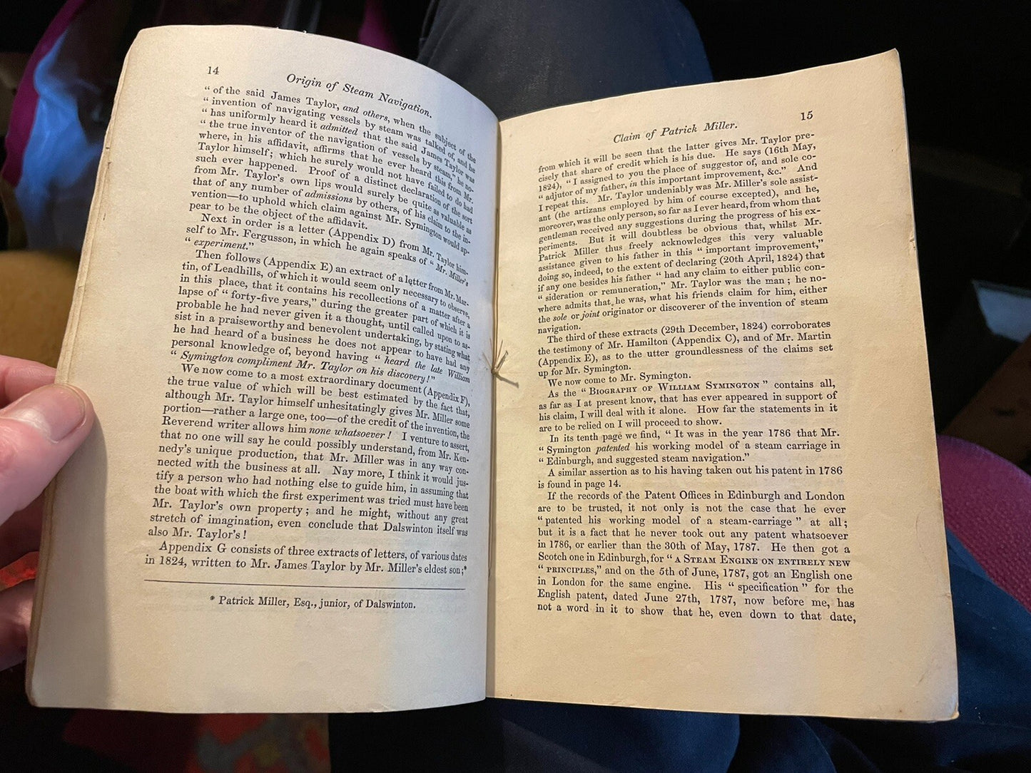 1862 Patrick Miller and Steam Navigation, Origin & True Originator (2 Pamphlets)