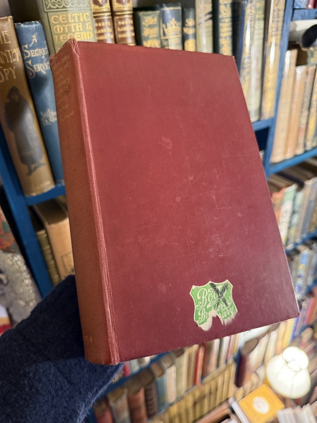 1934: An Enquiry into the Nature of Certain Nineteenth Century Pamphlets: Scarce