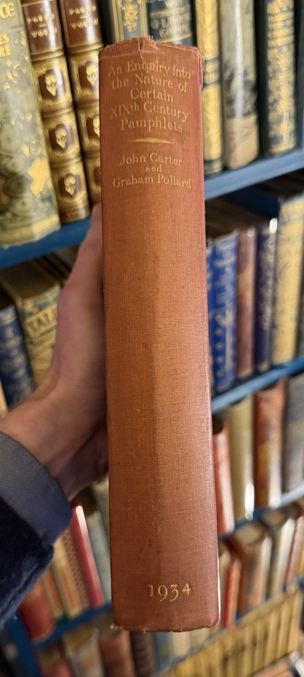 1934: An Enquiry into the Nature of Certain Nineteenth Century Pamphlets: Scarce