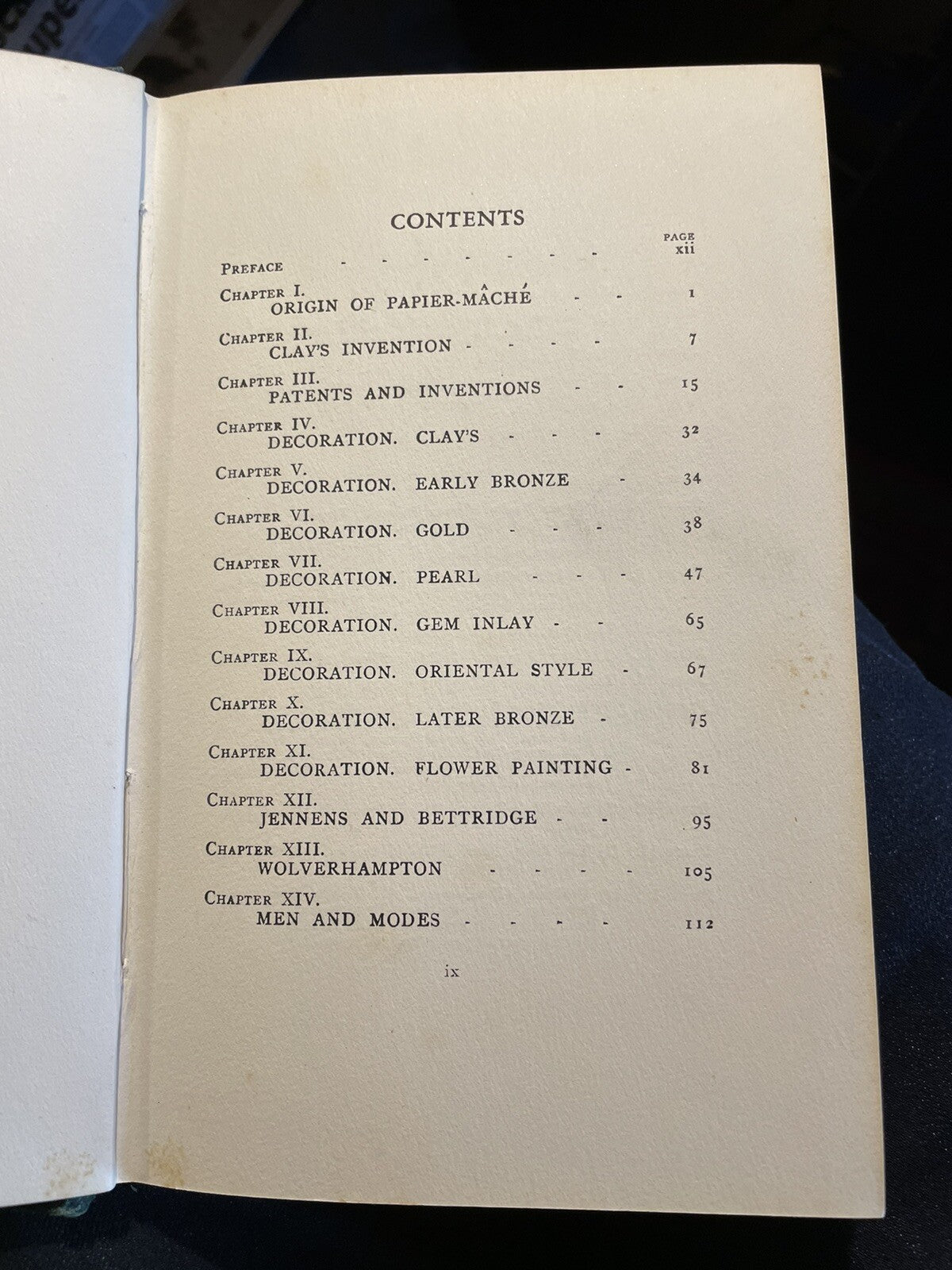 English Papier Mache : Origin, Development & Decline : Dickinson : Crafts : 1925