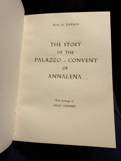 The Story of the Palazzo Convent of Annalena : Giannini Florence Painted Cover