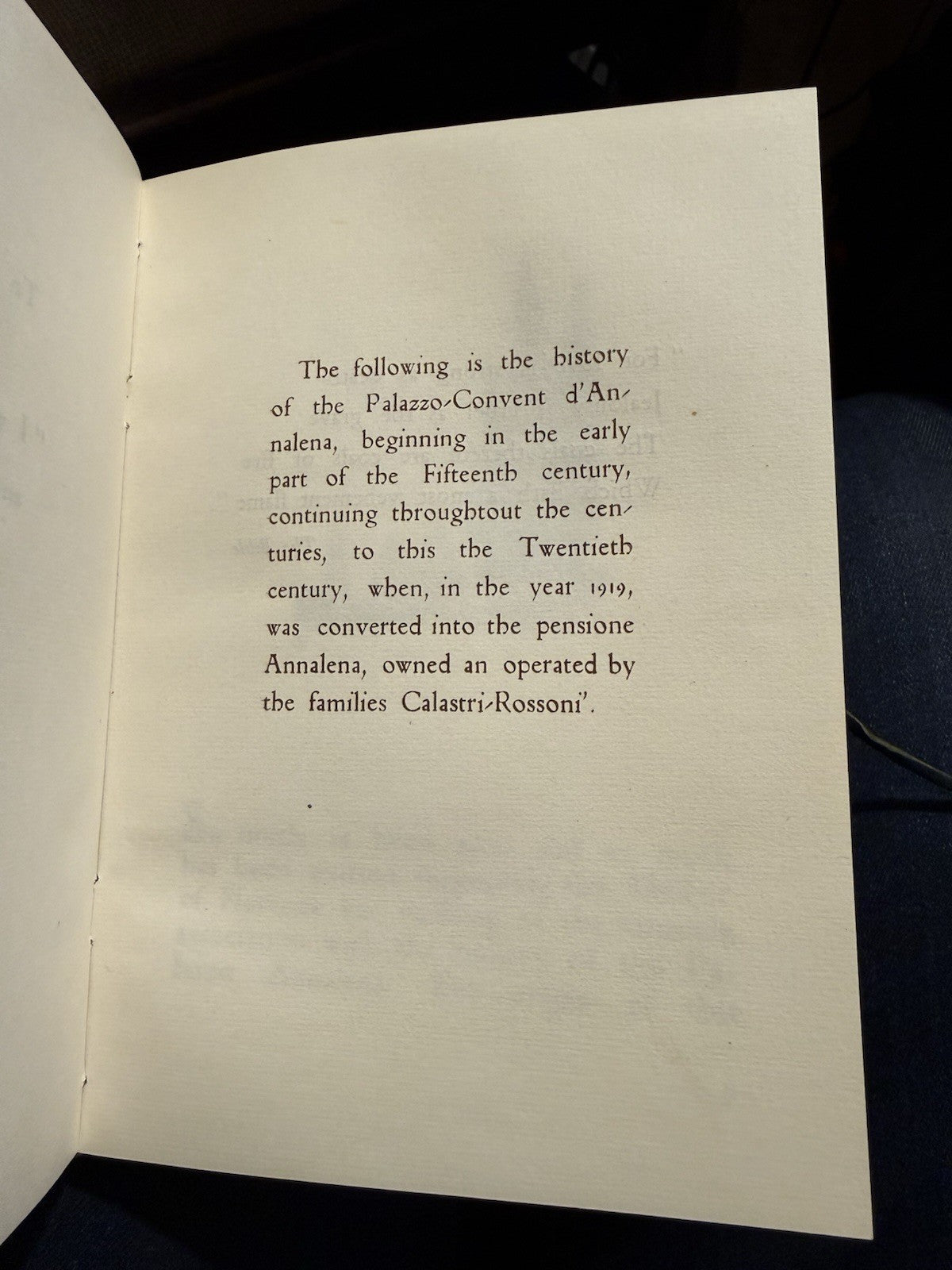 The Story of the Palazzo Convent of Annalena : Giannini Florence Painted Cover