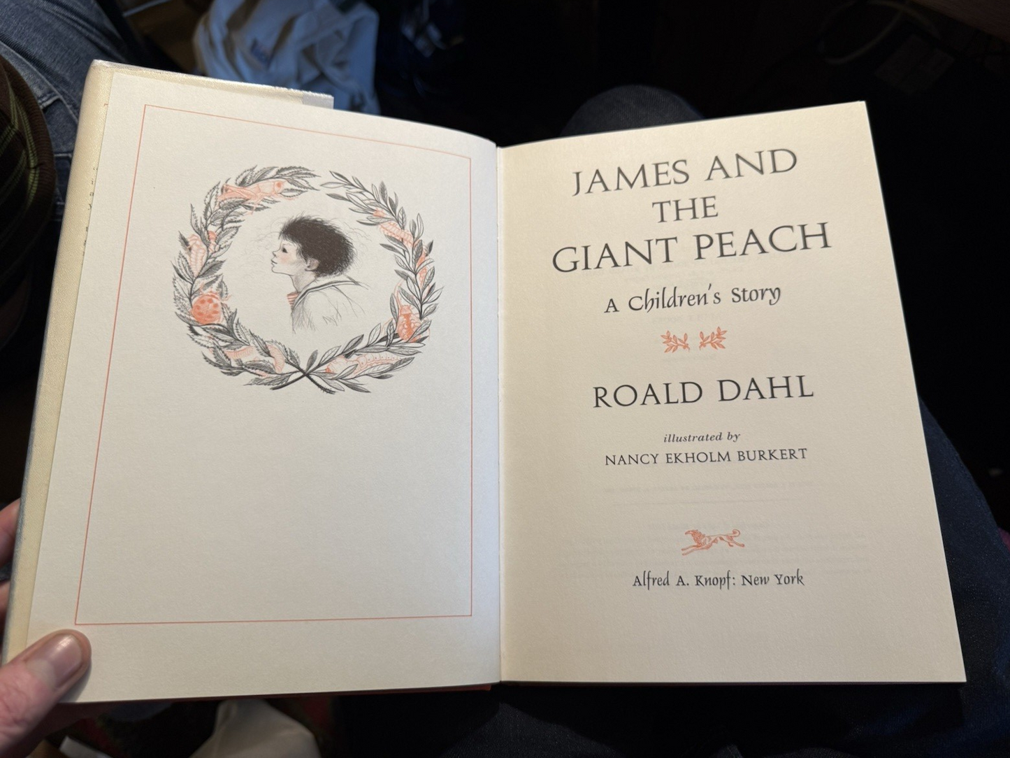 James and the Giant Peach : SIGNED by Tessa Dahl & Roald Dahl : 1st/2nd 1961