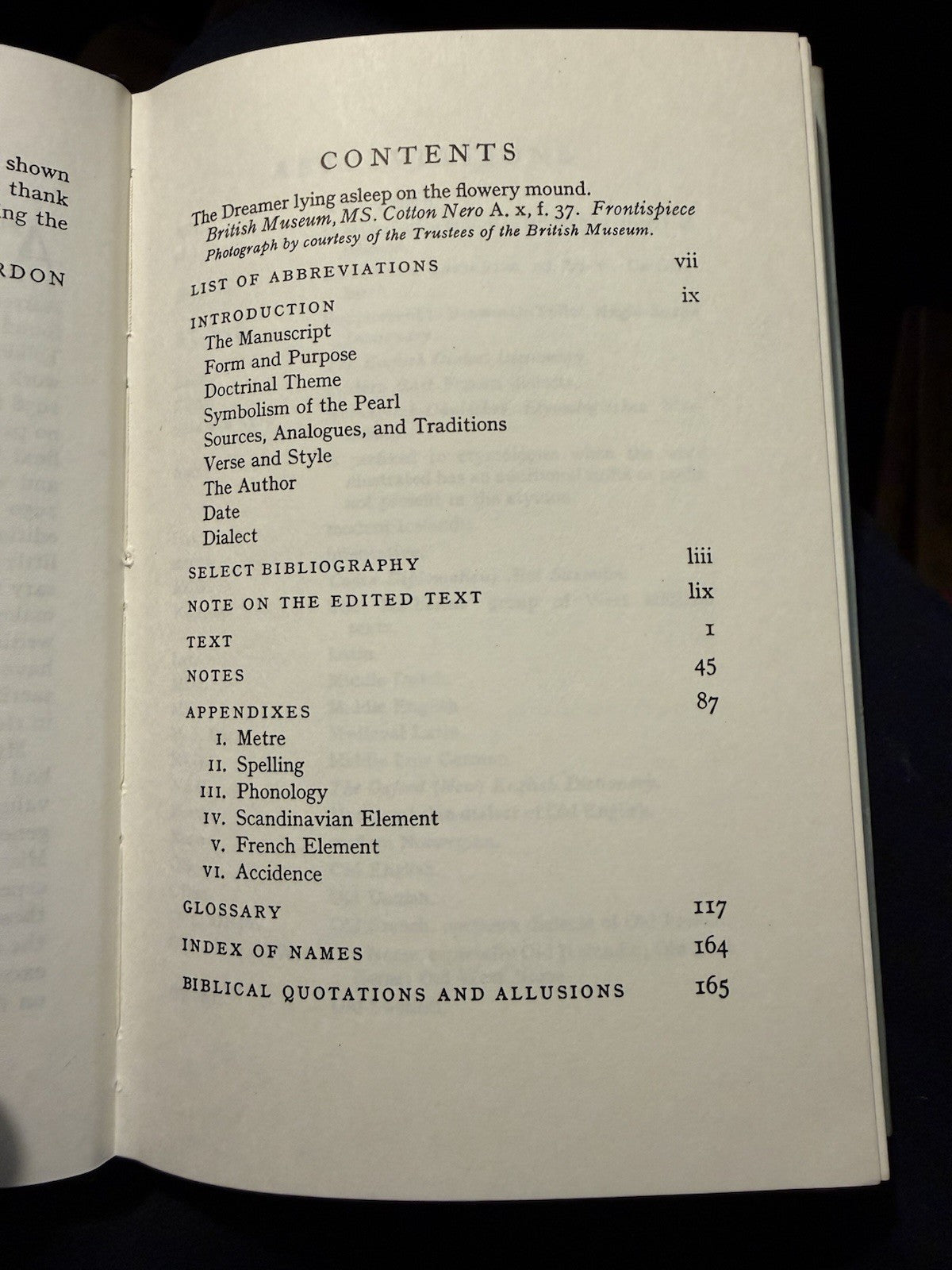 Pearl : Edited by E V Gordon ( with JRR Tolkien ) Middle English Peom