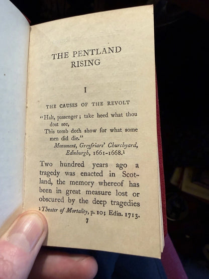 c1910 The Pentland Rising : Robert Louis Stevenson : Scottish History