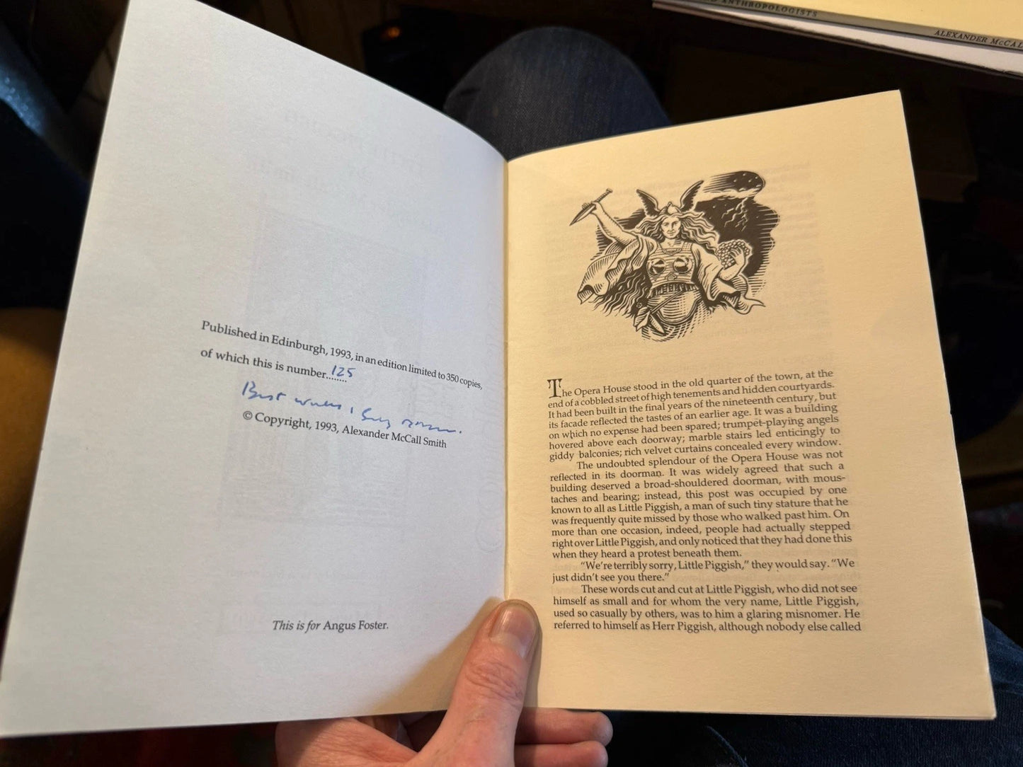 SIGNED Alexander McCall Smith : Little Piggish : Ltd #125/350