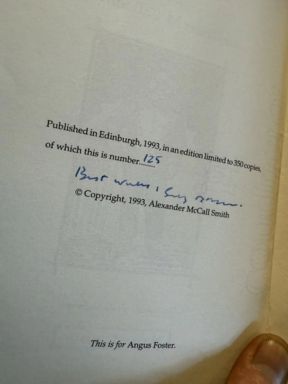 SIGNED Alexander McCall Smith : Little Piggish : Ltd #125/350