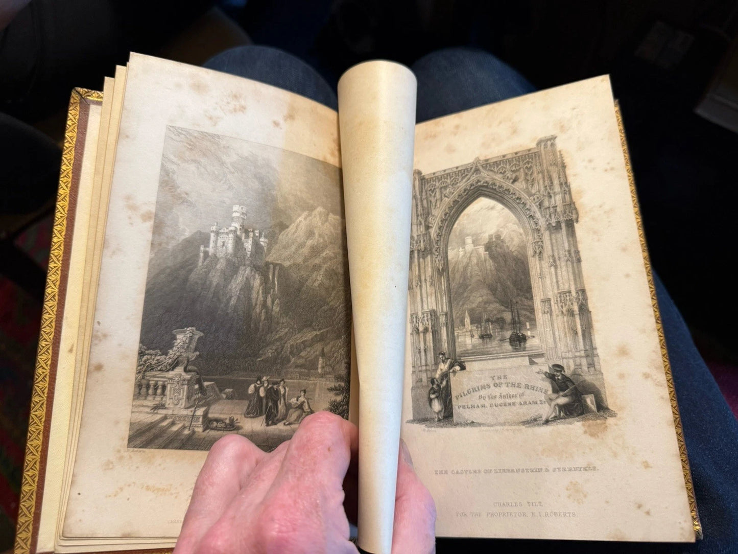 1840 The Pilgrims of the Rhine : Lord Edward Bulwer Lytton : New Edition