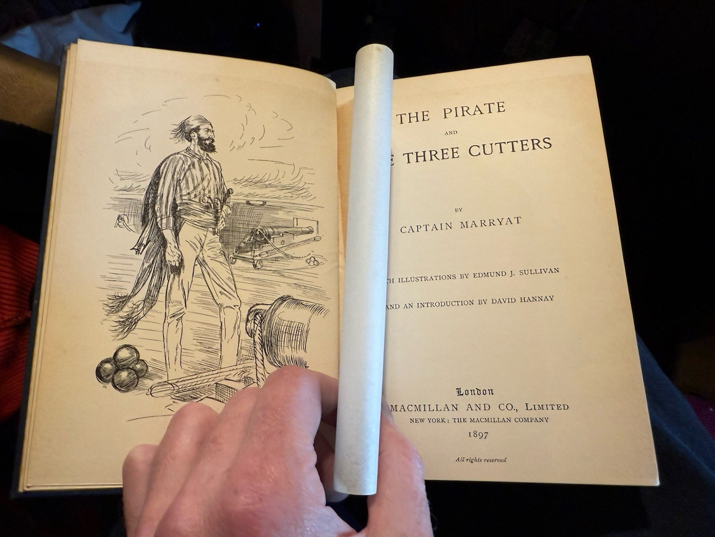 Marryat : The Pirate and the Three Cutters : Turbayne : Macmillan 1897