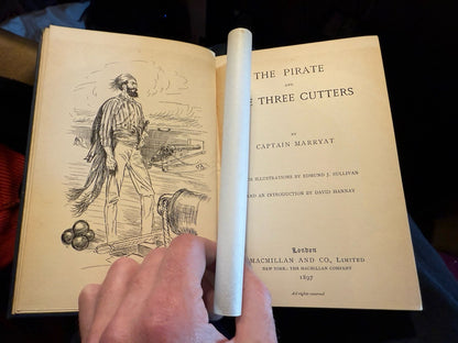 Marryat : The Pirate and the Three Cutters : Turbayne : Macmillan 1897