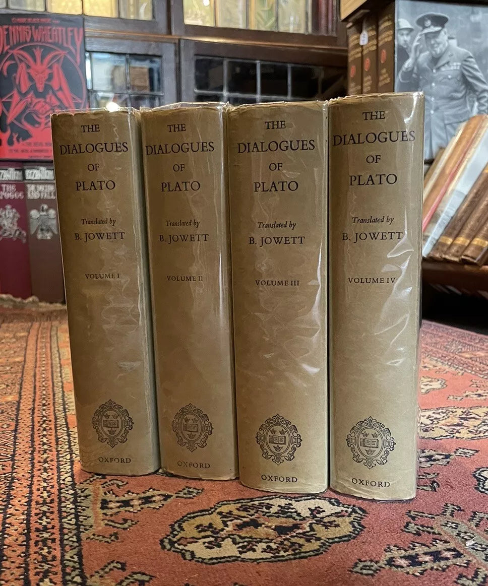 The Dialogues of Plato (4 Volumes) Jowett : Clarendon 4th Edition : Philiosophy