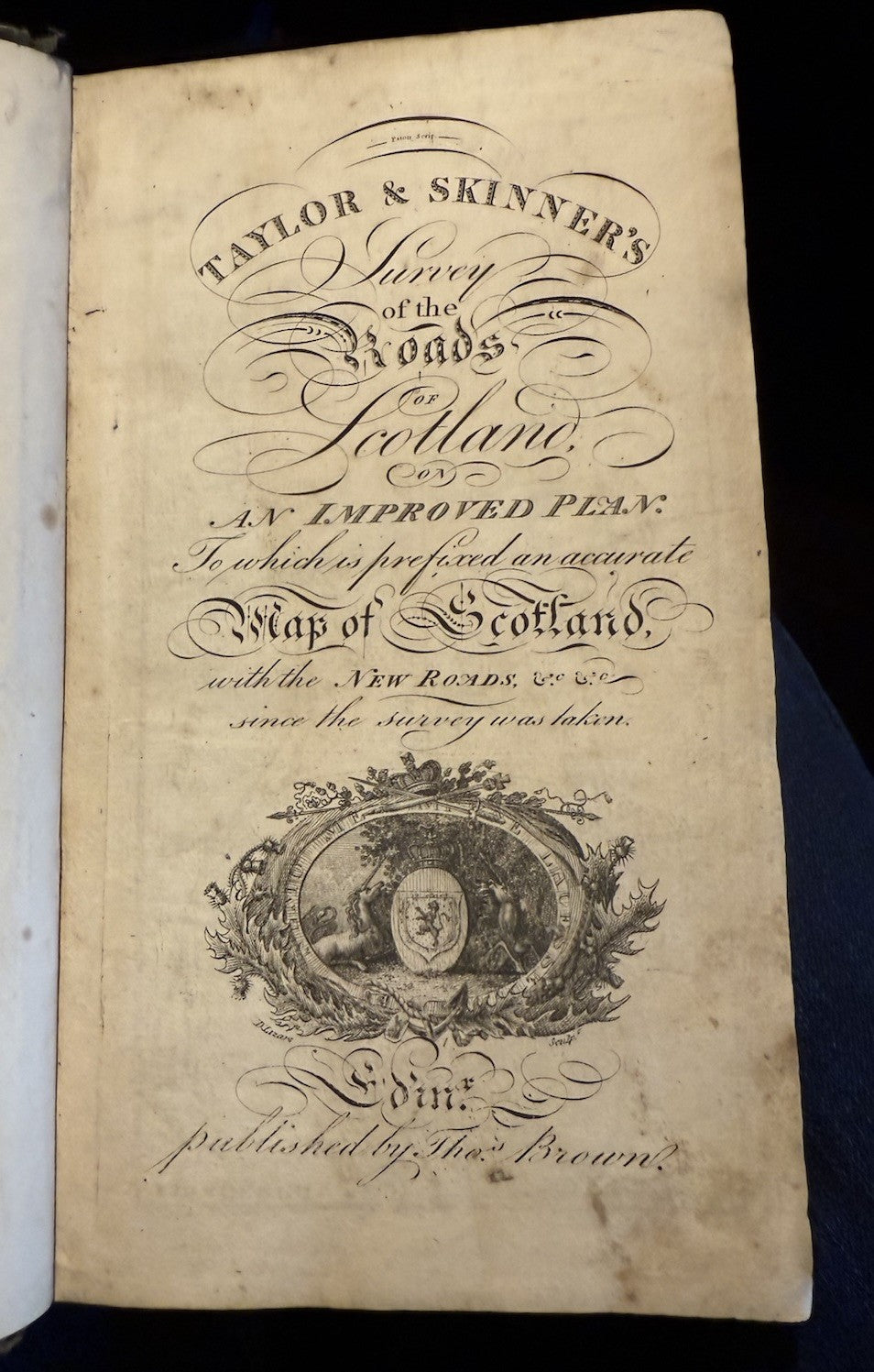 1792 Taylor & Skinner's Survey of the Roads of Scotland : Scarce Pocket Edition