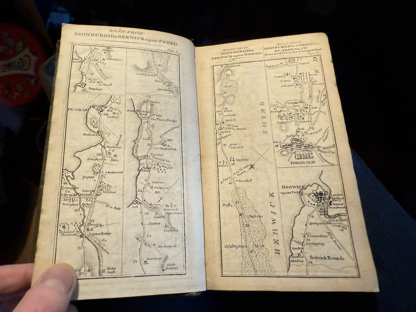 1792 Taylor & Skinner's Survey of the Roads of Scotland : Scarce Pocket Edition