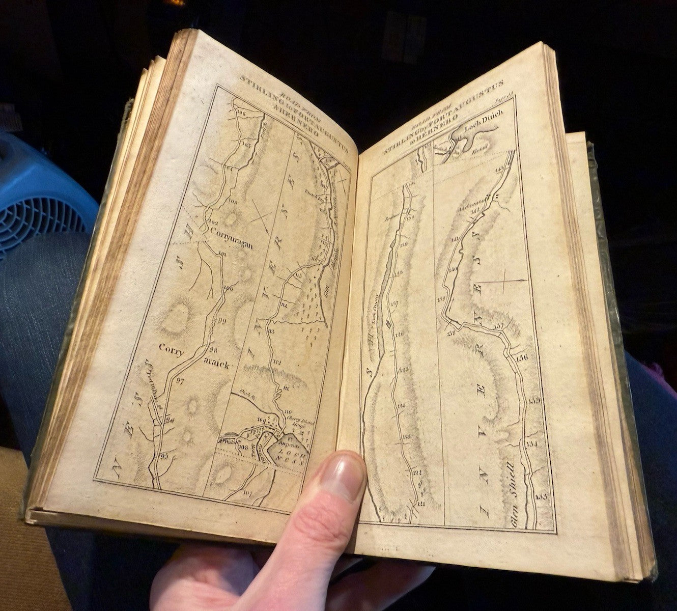 1792 Taylor & Skinner's Survey of the Roads of Scotland : Scarce Pocket Edition