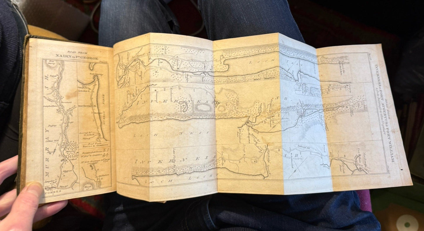 1792 Taylor & Skinner's Survey of the Roads of Scotland : Scarce Pocket Edition