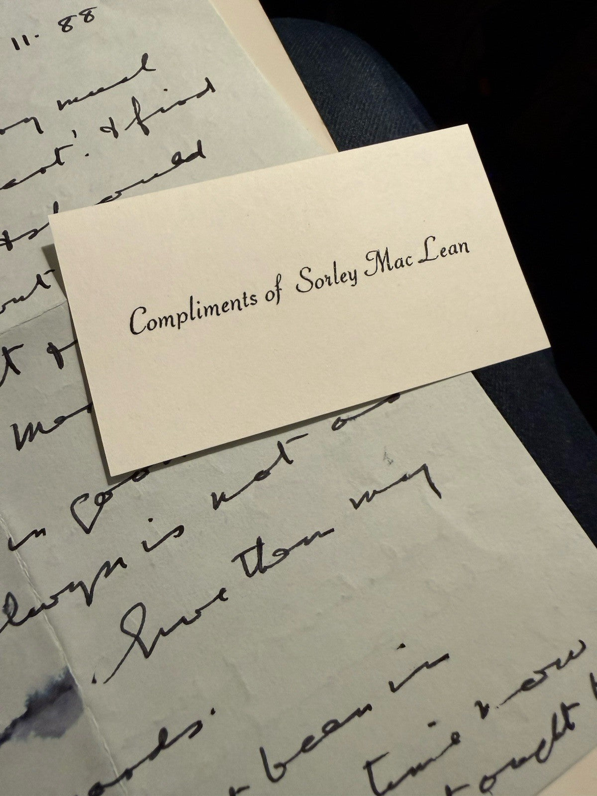Sorley MacLean : Poems 1932-82 : With Signed Letter + Compliments Card