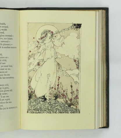 c1900 POEMS OF SHELLEY Caxton JESSIE M. KING (8 Plates) Art Nouveau Covers VGC