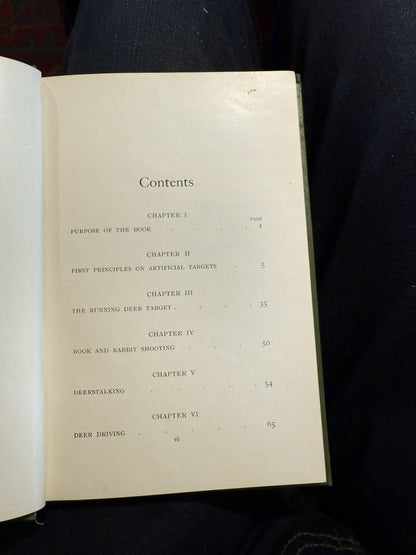 1906 Practical Rifle Shooting : Walter Winans : Deerstalking : Rabbit Shooting