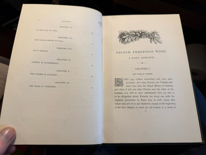 1874 Prince Perindo's Wish; A Fairy Romance for Youths and Maidens