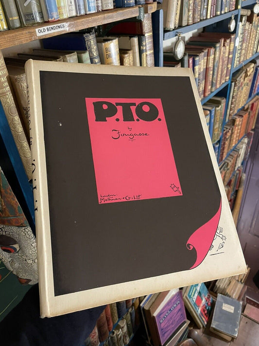 1926 P.T.O. : A Book of Drawings by Fougasse : First Edition in Orig Dust Jacket