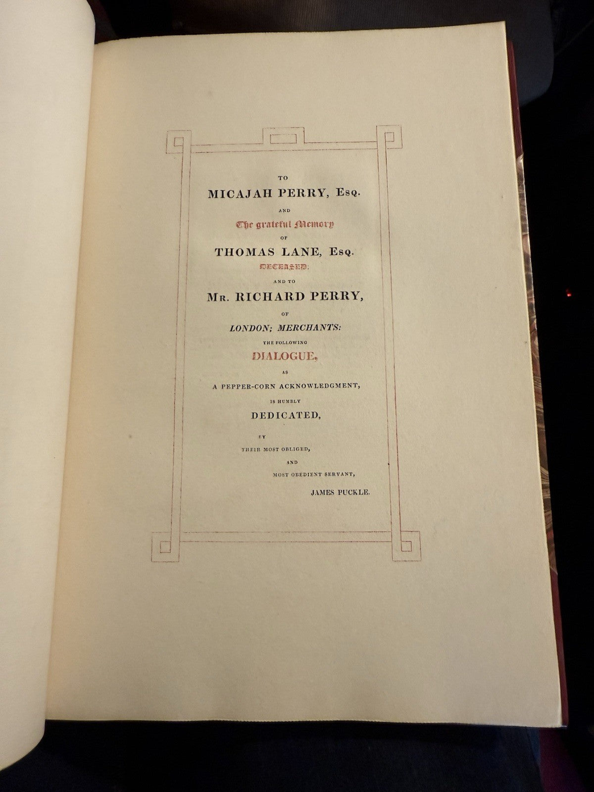 1817 James Puckle : The Club; in A Dialogue Between a Father and Son