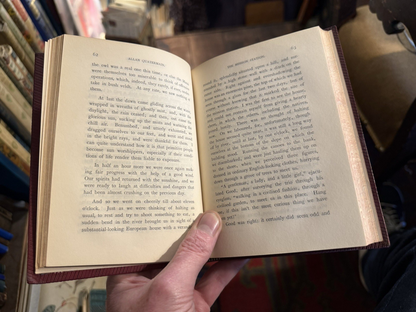 1887 S. Rider Haggard : Allan Quartermain (2 Volumes) Tauchnitz Leather Bindings