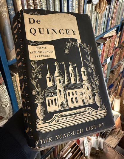 c1937 Selected Writings of Thomas De Quincey : Nonesuch Press in DJ