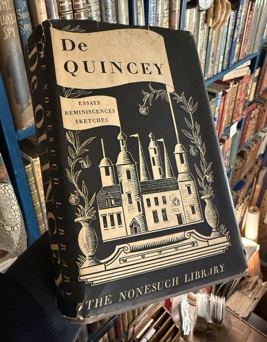 c1937 Selected Writings of Thomas De Quincey : Nonesuch Press in DJ