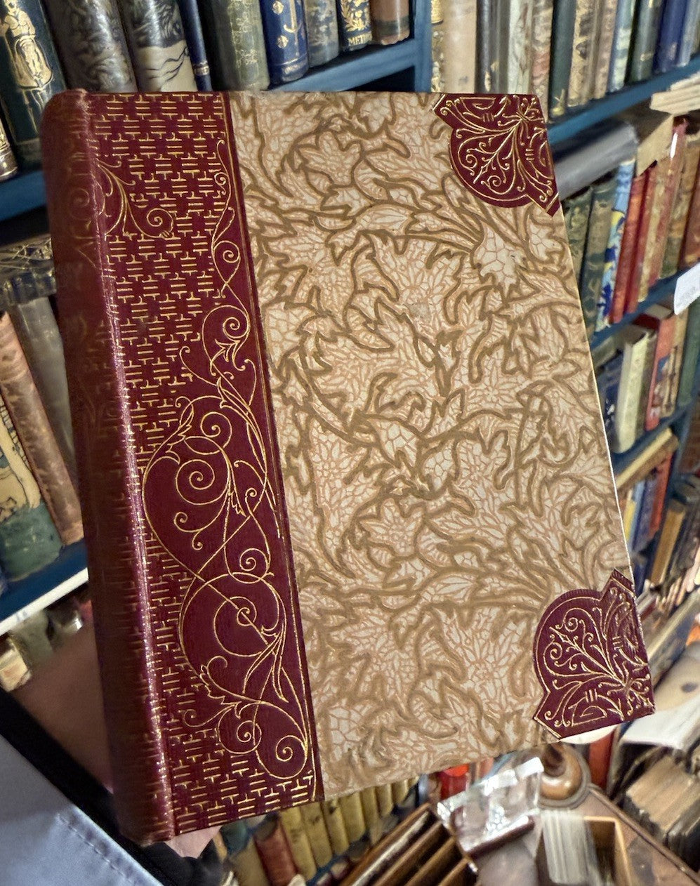 1887 Poems by Allan Ramsay (Makar) Canterbury Poets : Decorative Cloth Binding