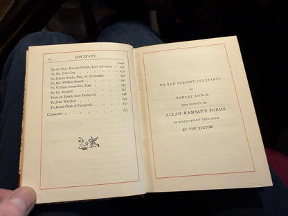 1887 Poems by Allan Ramsay (Makar) Canterbury Poets : Decorative Cloth Binding