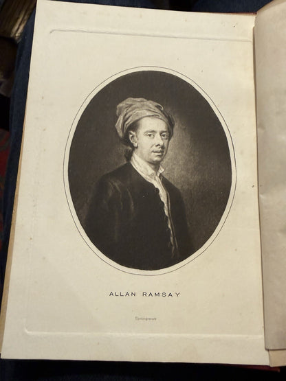 1887 Poems by Allan Ramsay (Makar) Canterbury Poets : Decorative Cloth Binding