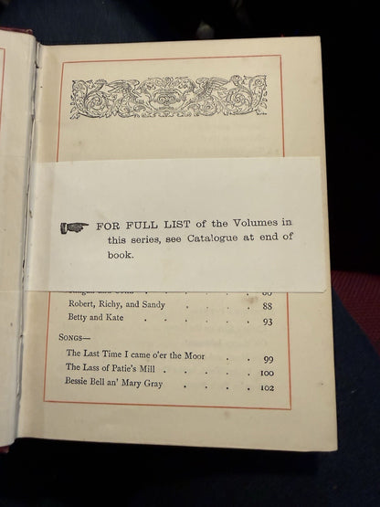 1887 Poems by Allan Ramsay (Makar) Canterbury Poets : Decorative Cloth Binding