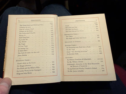 1887 Poems by Allan Ramsay (Makar) Canterbury Poets : Decorative Cloth Binding