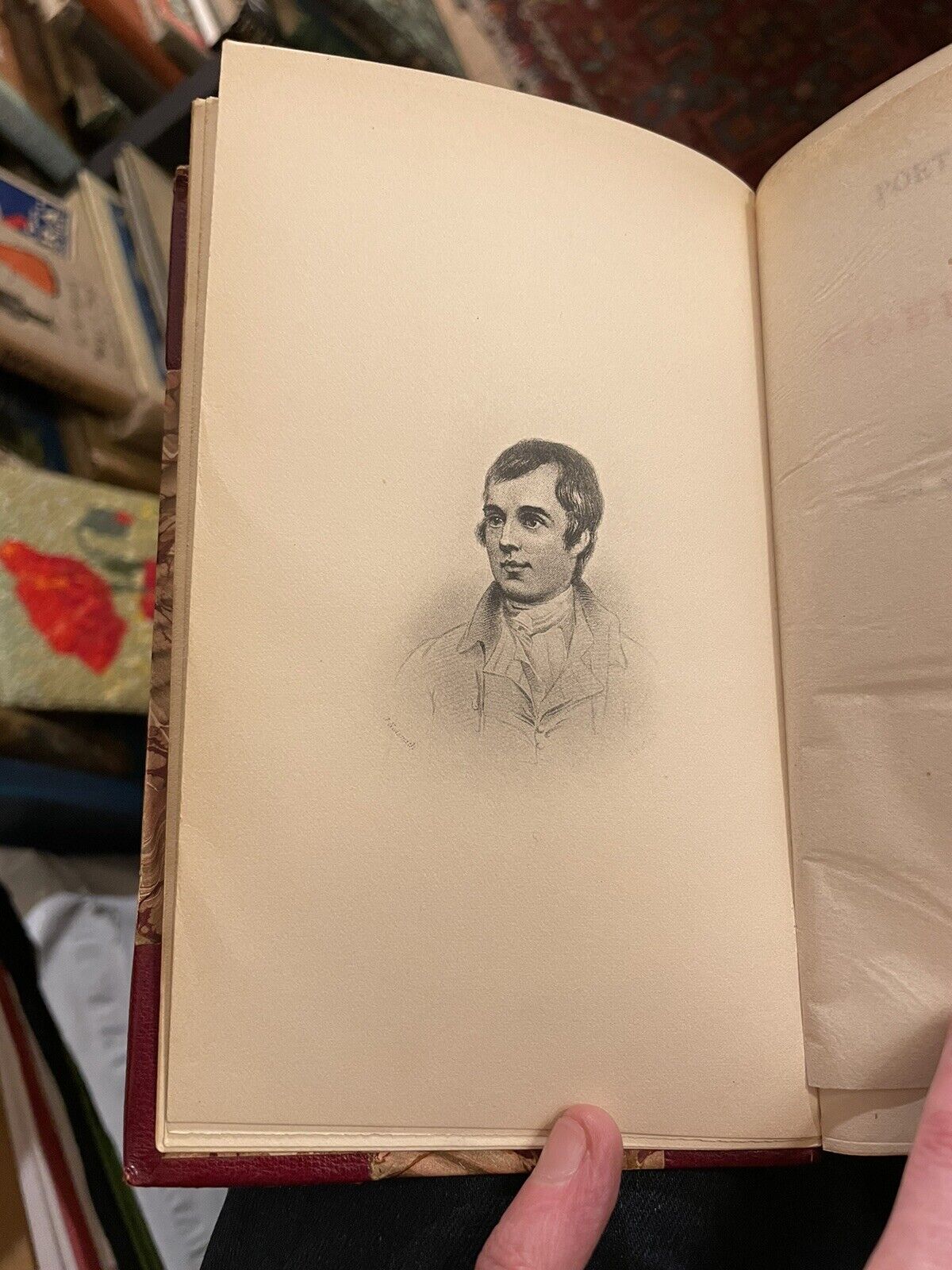 The Poetical Works of Robert Burns (3 Vols complete) Leather Bindings