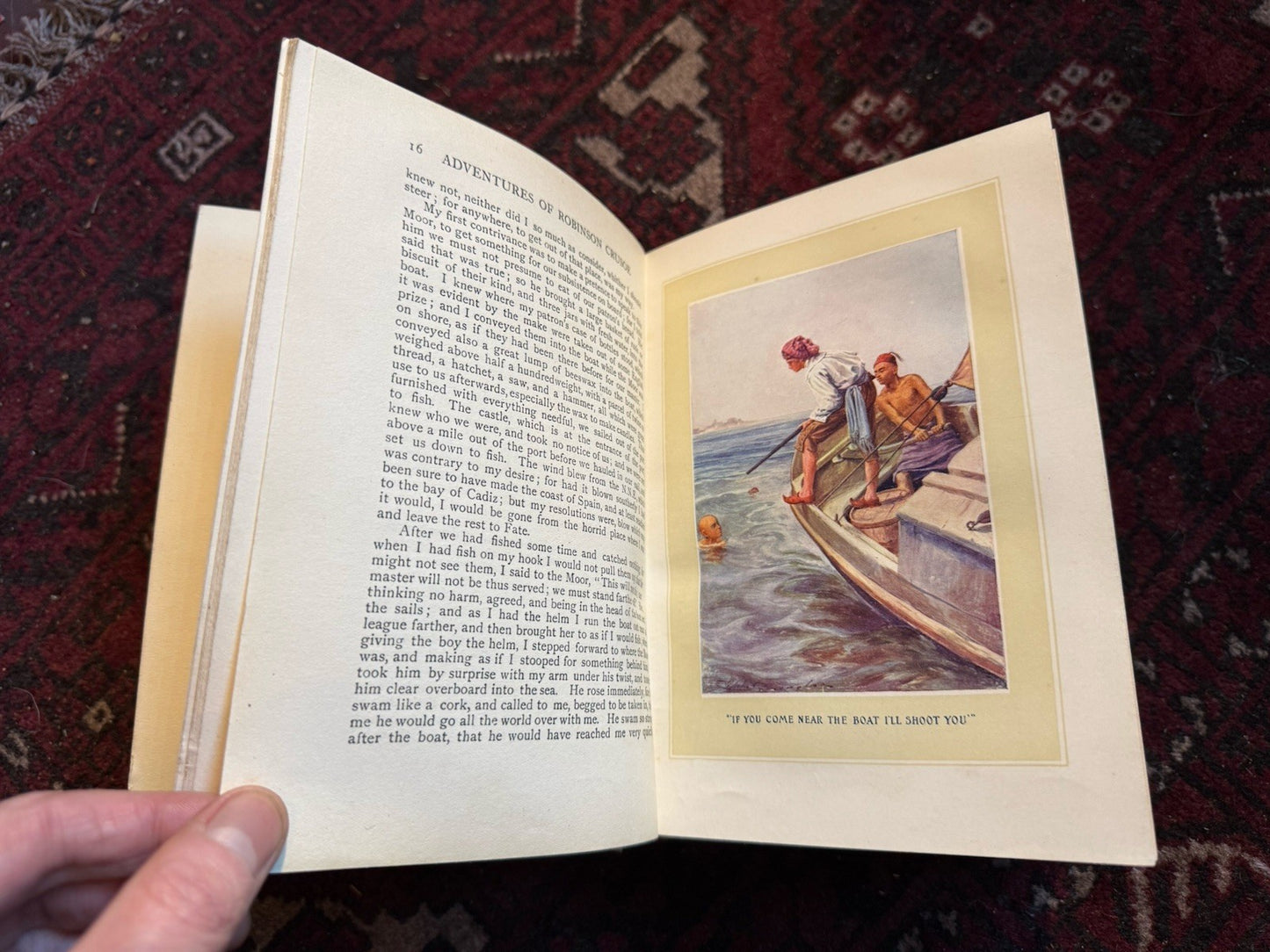 1919 Robinson Crusoe : Daniel Defoe : Decorative Binding : Symington