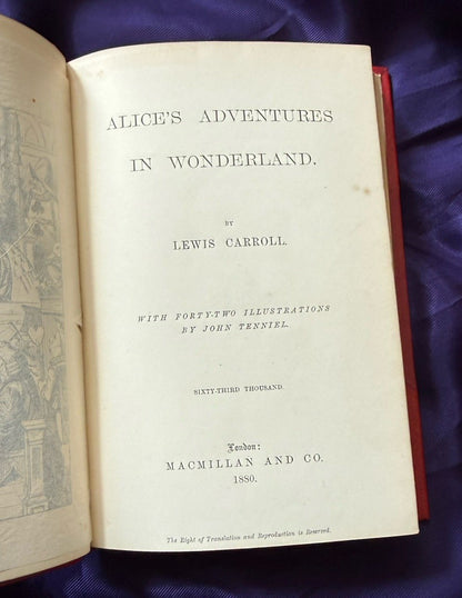 Alice In Wonderland (1880) + Through the Looking-Glass (1881) Lewis Carroll